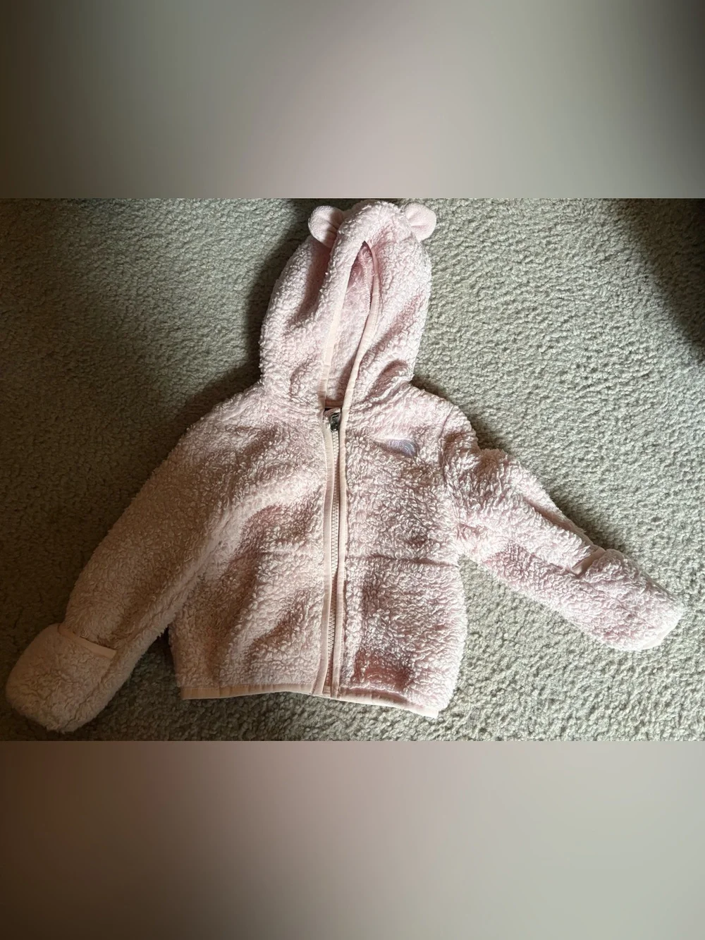 The North Face Baby Pink Plush Jacket (6-12M)